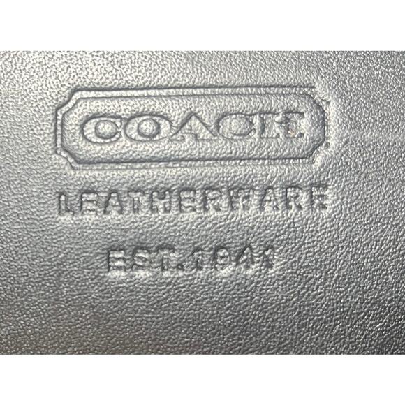 Coach Black and Charcoal Gray Wool and Leather Handbag 12” x 11” - Picture 8 of 8